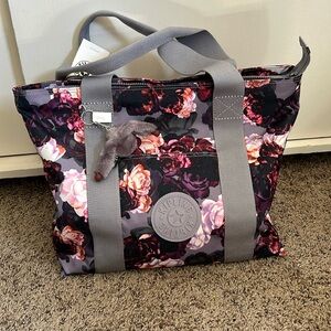 NWT Kipling floral tote
